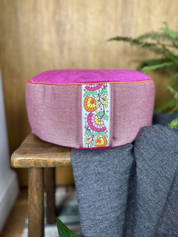 Poduszka do jogi i medytacji - zafu folk - 02