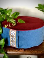 Zafu Bordo z niebieskiem