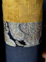 Duży wałek CZARNY ORNAMENT