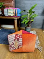 Ojami PERU czerwono-pomarańczowe