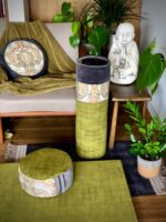 Zafu zielony ornament