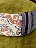 Zafu zielony ornament