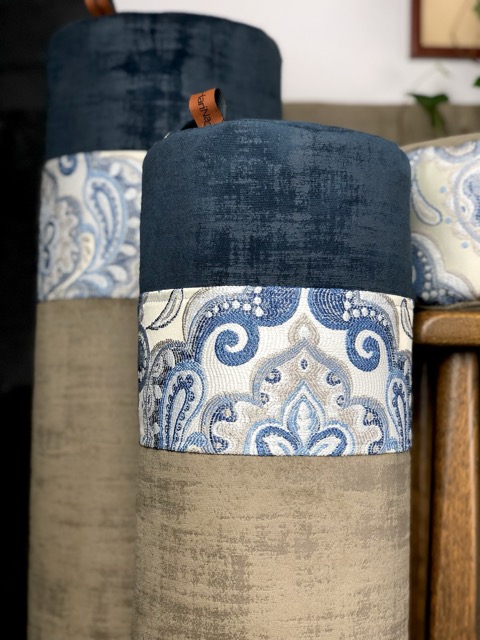 Duży wałek Niebieski ORNAMENT