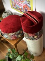 Duży wałek  Bolster Jesienne Liście bordo