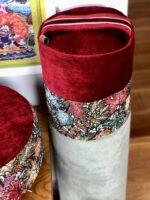 Duży wałek  Bolster Jesienne Liście bordo