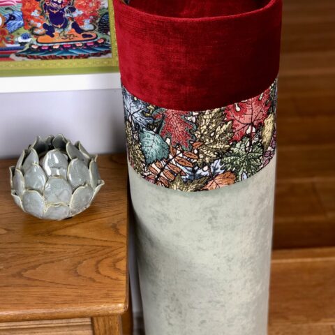 Duży wałek  Bolster Jesienne Liście bordo