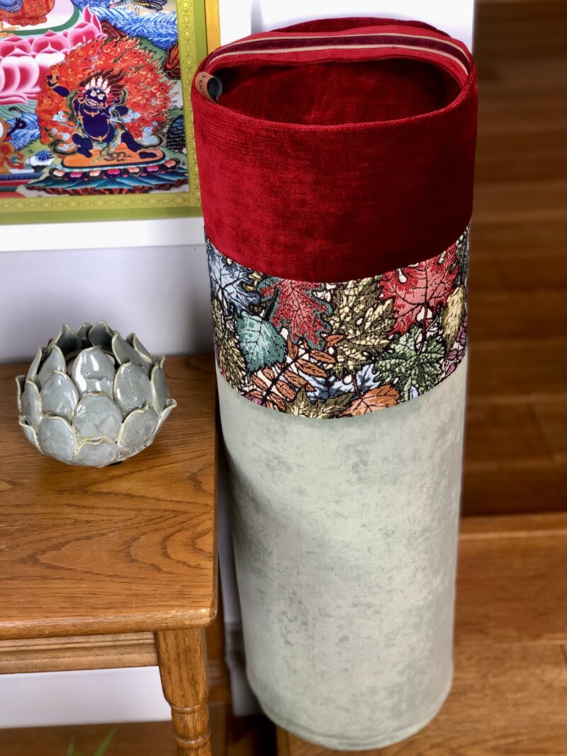 Duży wałek  Bolster Jesienne Liście bordo